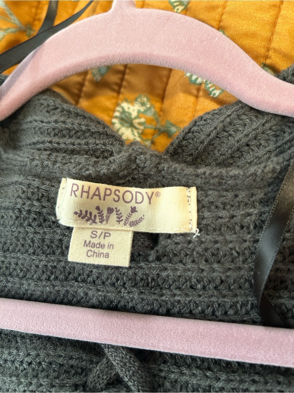 Rhapsody Charcoal Gray Knit Turtleneck Sweater